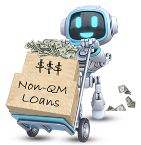 BLUE-moving-with text_BIG Loans-cash-2 BluePoint Mortgage robot mascot giving a thumbs-up